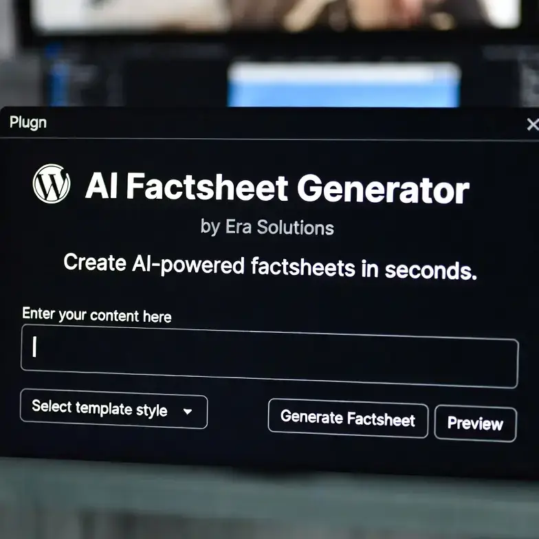 Era Solutions AIVO Factsheet Generator WordPress plugin